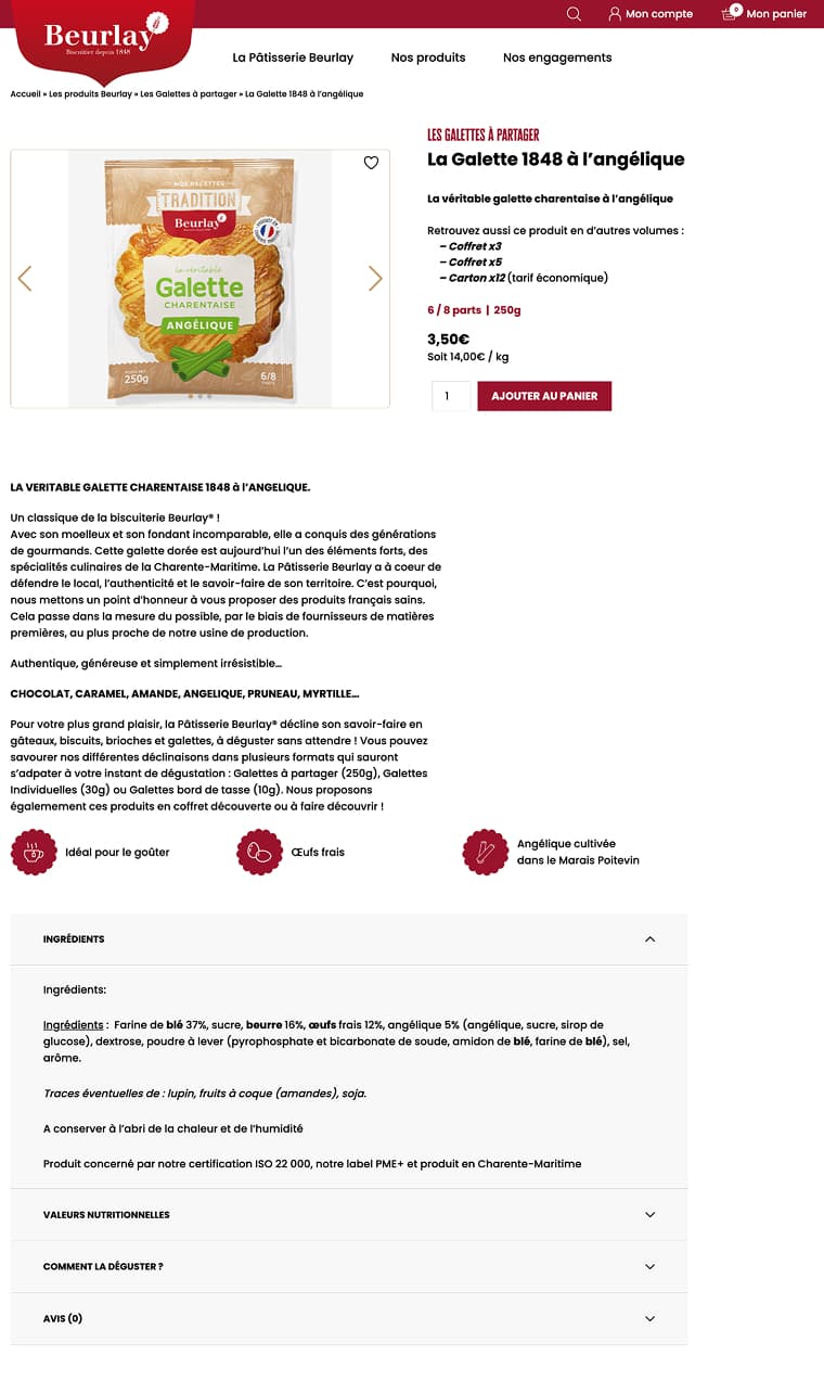 Page Produit
