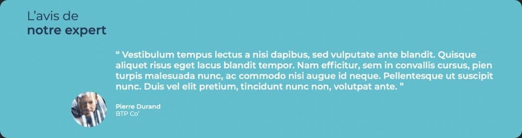 Exemple de bloc Gutenberg côté front et back