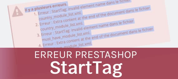 PrestaShop : impossible de se connecter au back-office à cause d'une erreur XML Addons